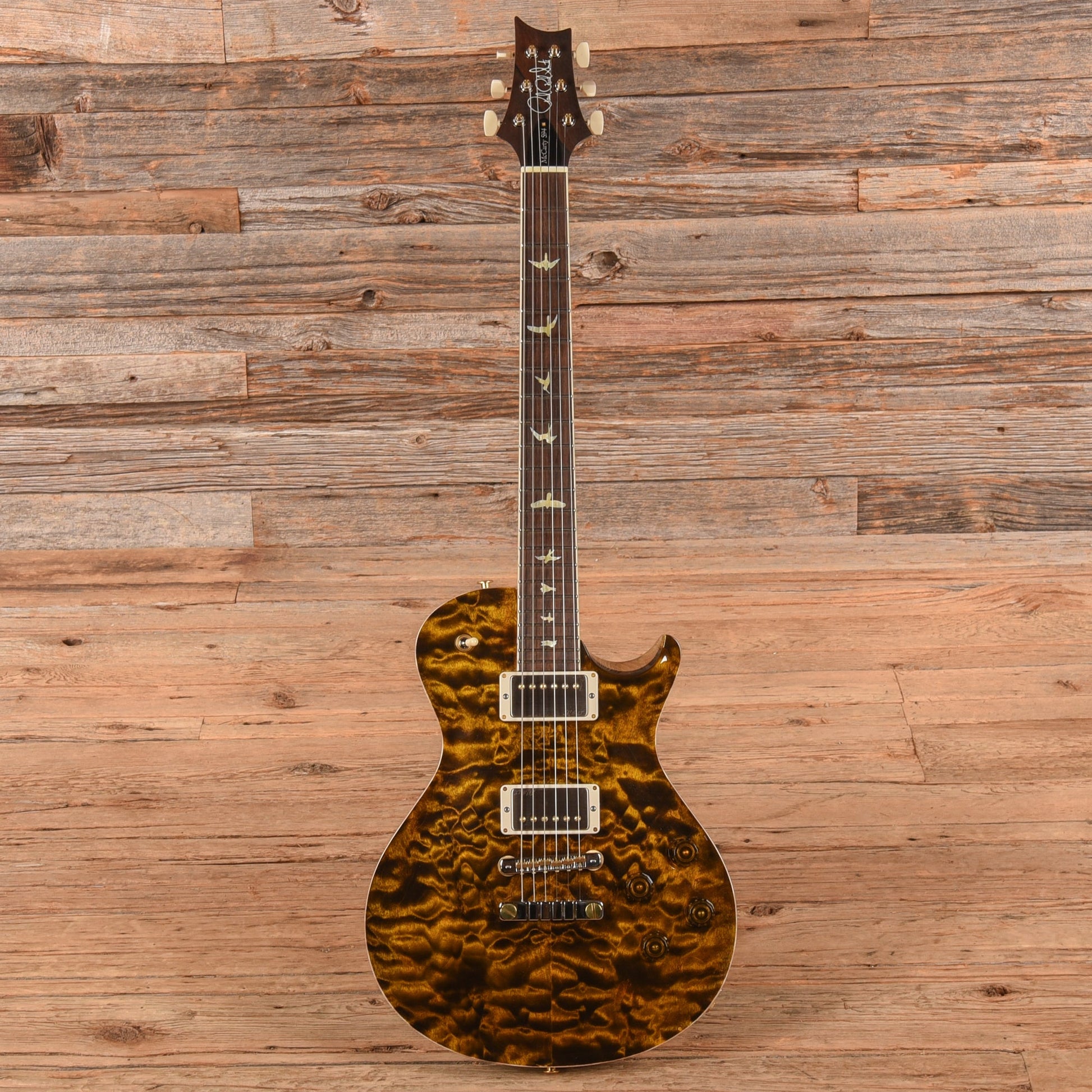 PRS Wood Library McCarty 594 Singlecut 10-Top Quilt Yellow Tiger 2024