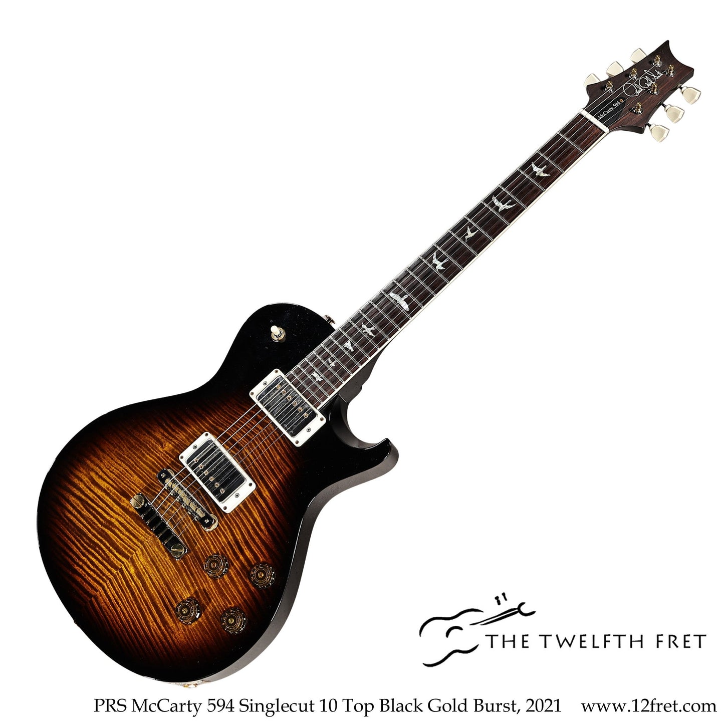 PRS McCarty 594 Singlecut 10 Top Black Gold Burst, 2021  [USED]