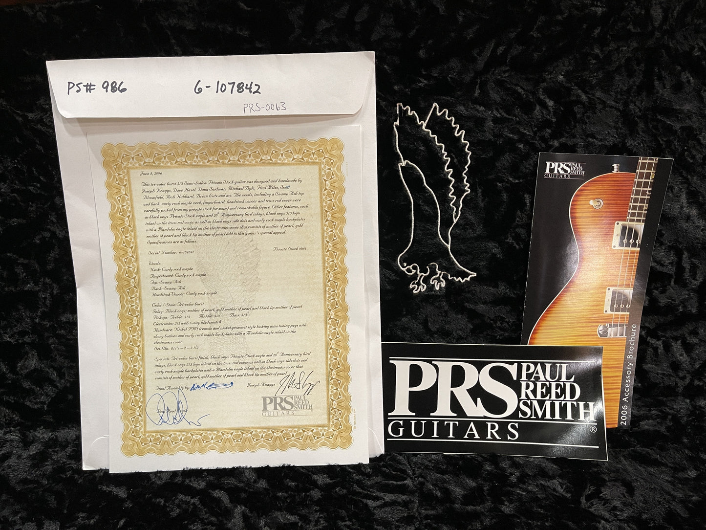 PRS Private Stock 513 PS#986 - (PRS-0063) Serial: 6 107842 - PLEK'd