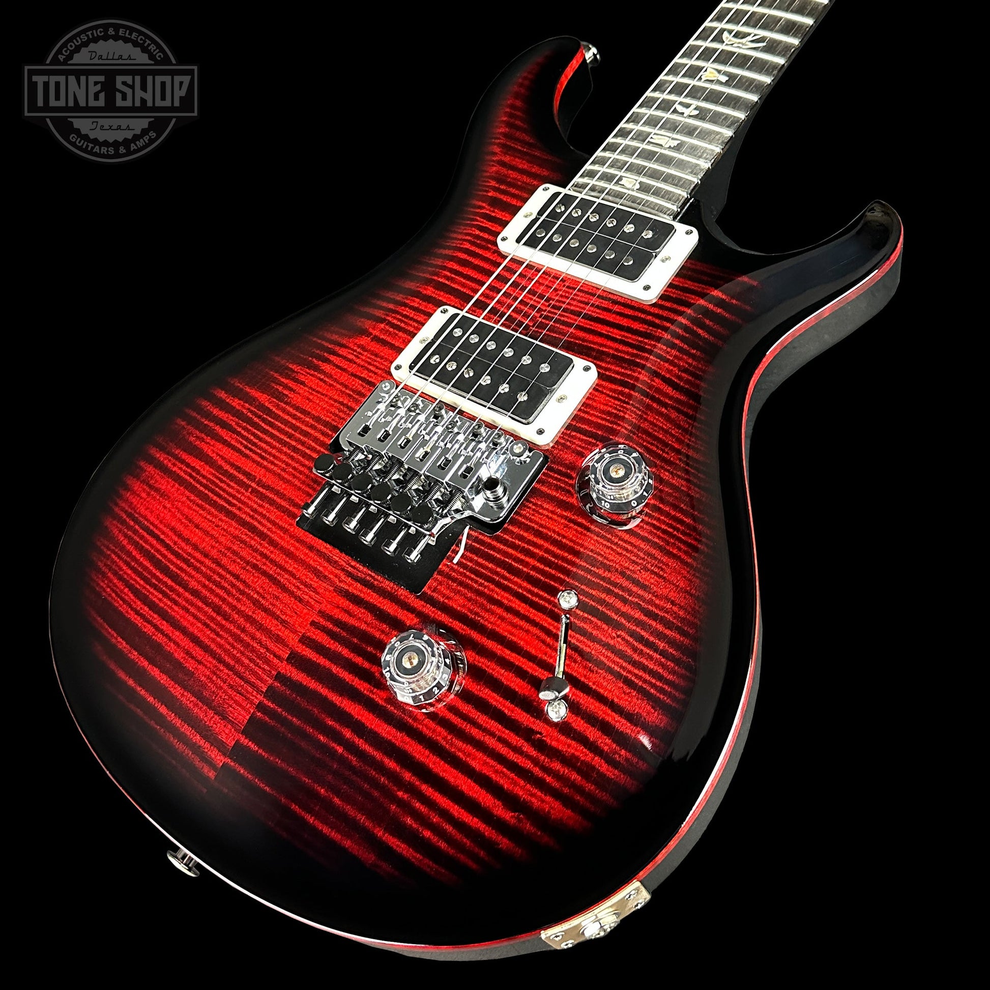 PRS Custom 24 "Floyd" 10 Top Fire Smokeburst w/case