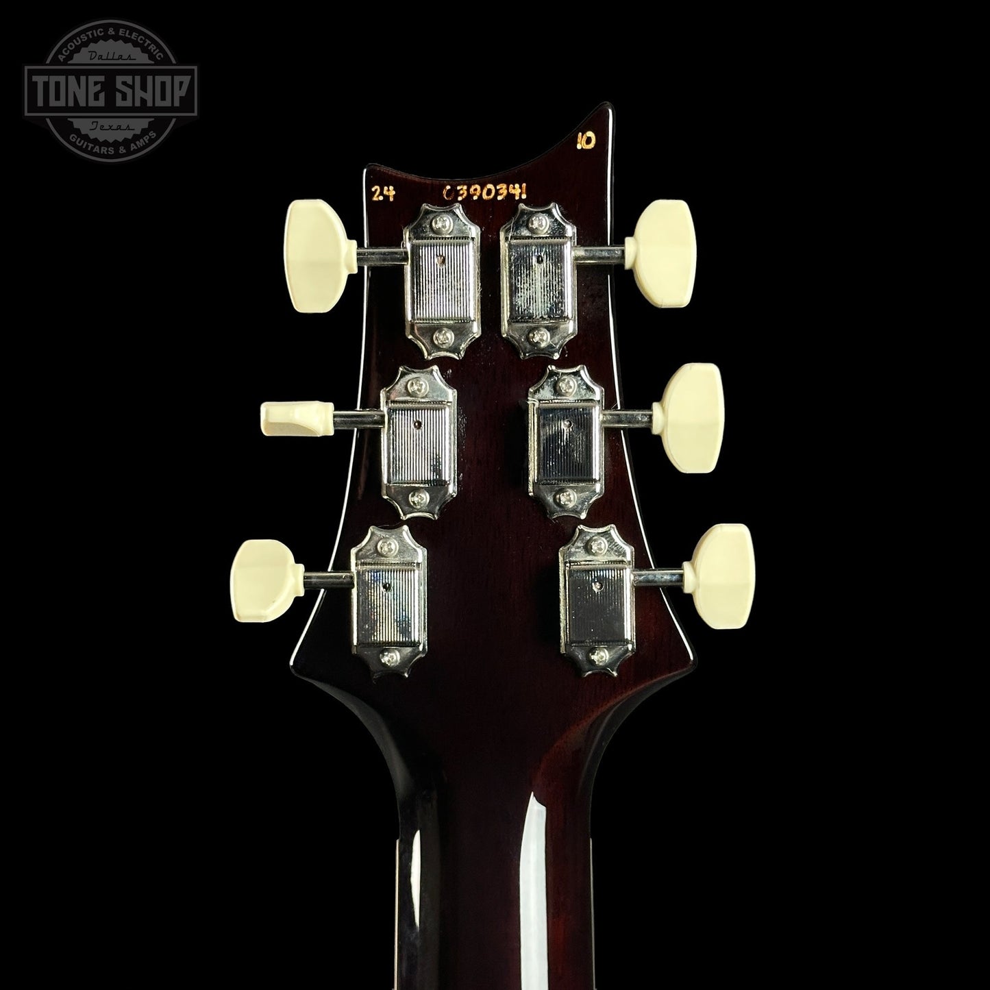PRS Wood Library McCarty 594 10-top Quilt Black Gold Wraparound Korina w/case
