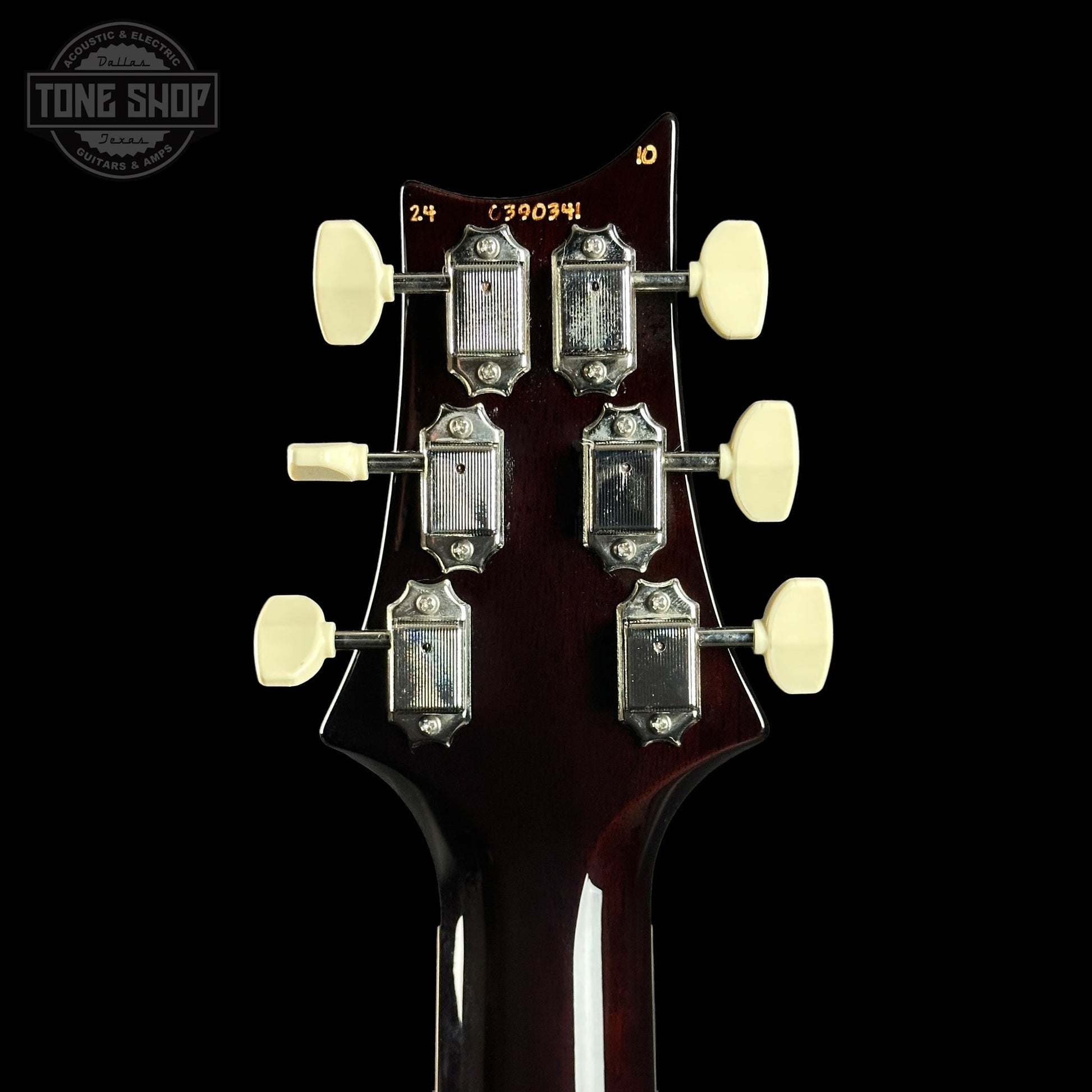 PRS Wood Library McCarty 594 10-top Quilt Black Gold Wraparound Korina w/case