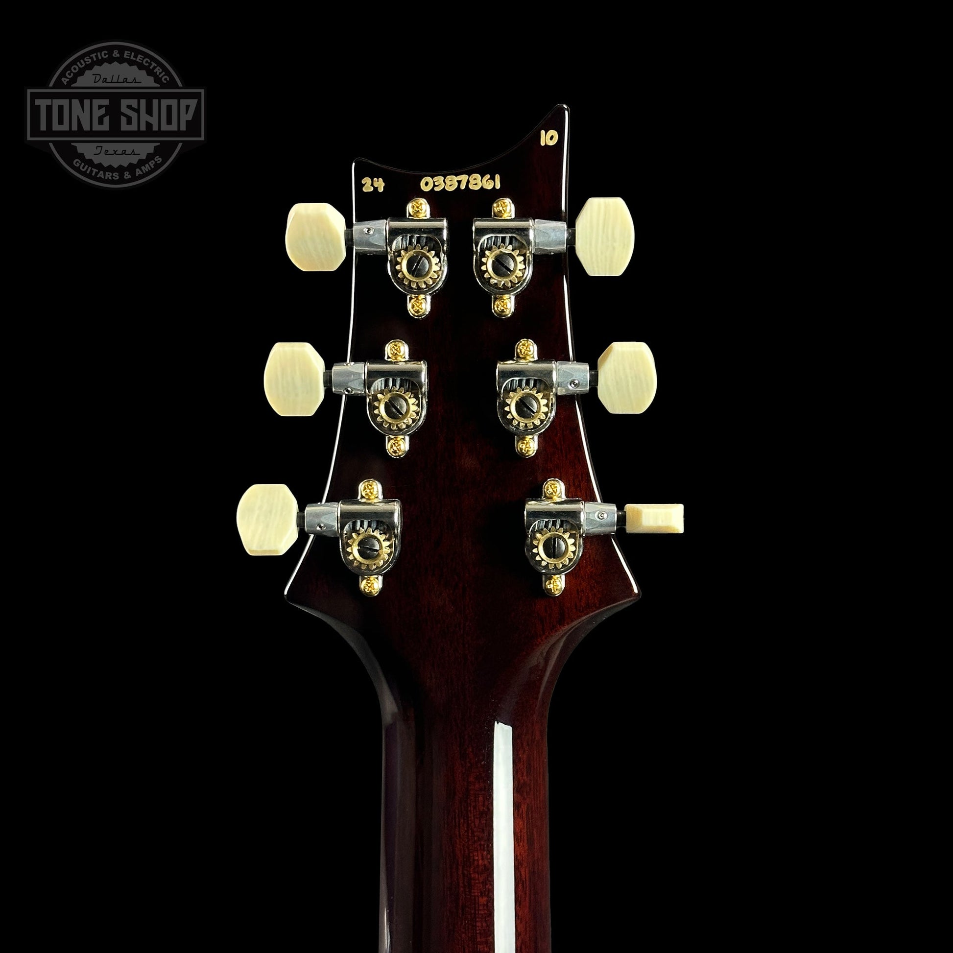 PRS DGT Birds / 10 Top McCarty Tobacco Sunburst w/case