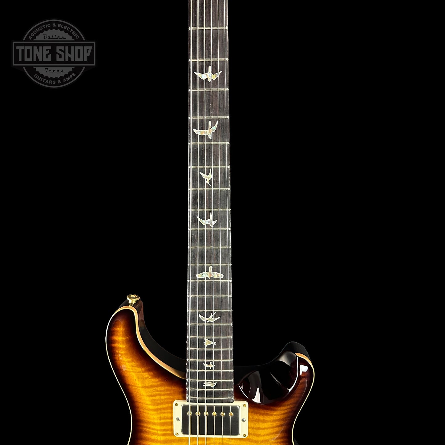 PRS DGT Birds / 10 Top McCarty Tobacco Sunburst w/case