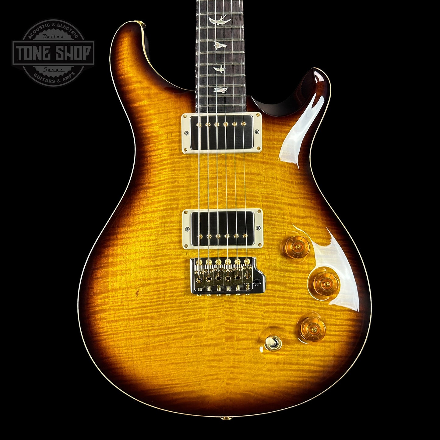 PRS DGT Birds / 10 Top McCarty Tobacco Sunburst w/case