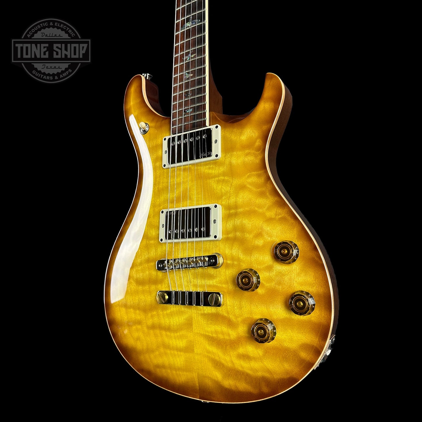 PRS Wood Library McCarty 594 10-top Quilt Livingston Lemondrop w/case