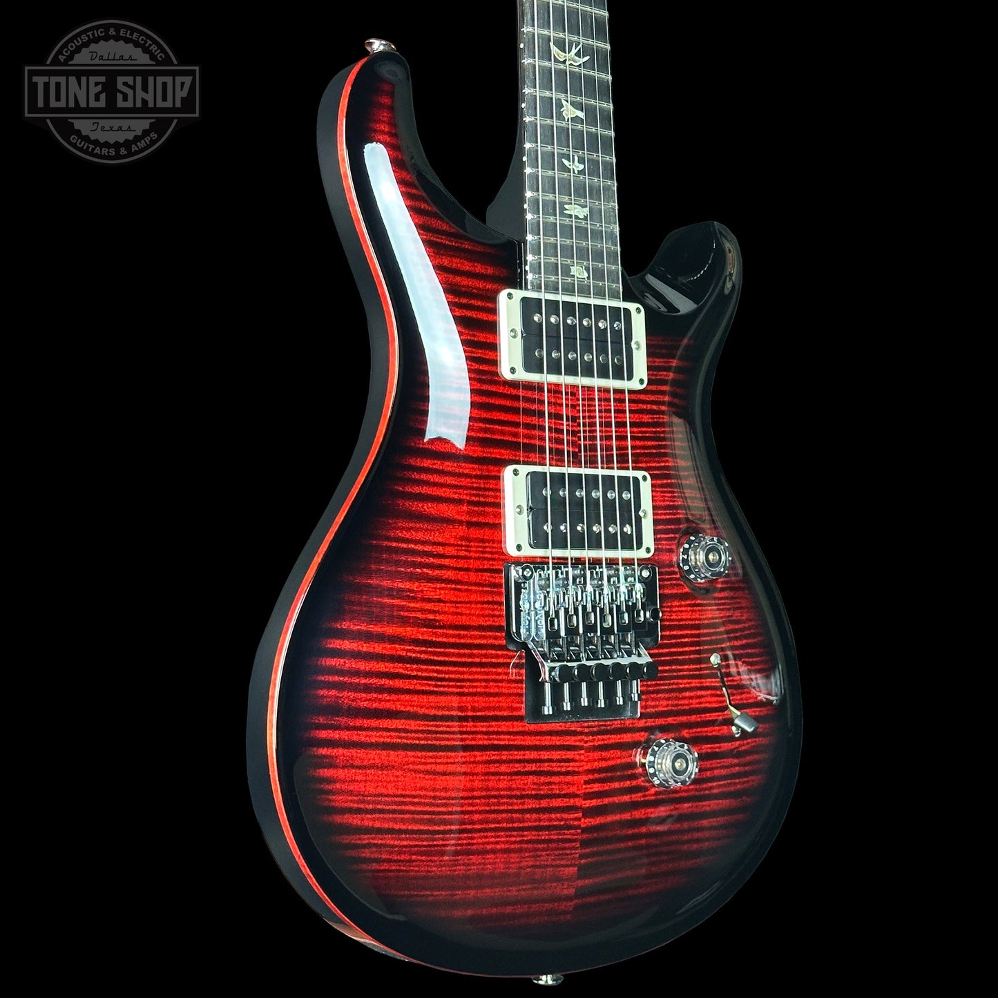 PRS Custom 24 "Floyd" 10 Top Fire Smokeburst w/case