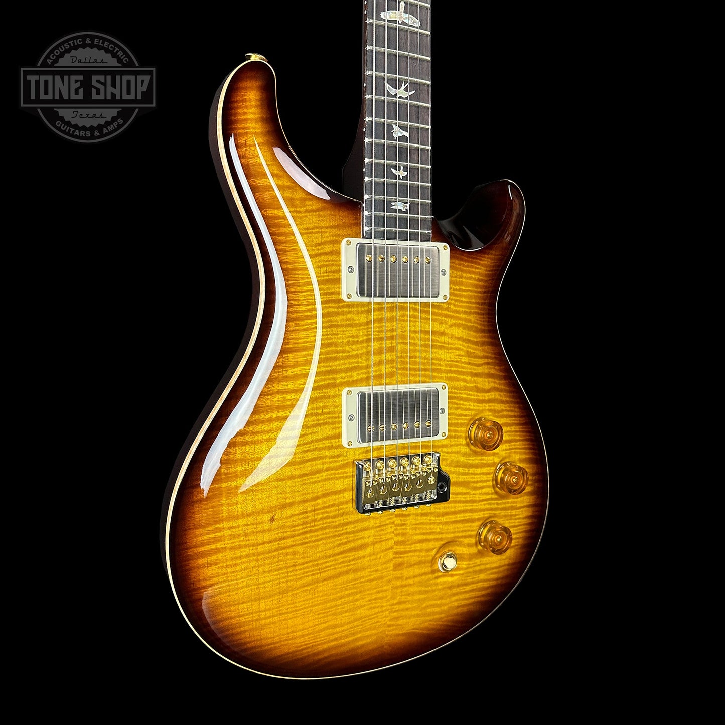PRS DGT Birds / 10 Top McCarty Tobacco Sunburst w/case
