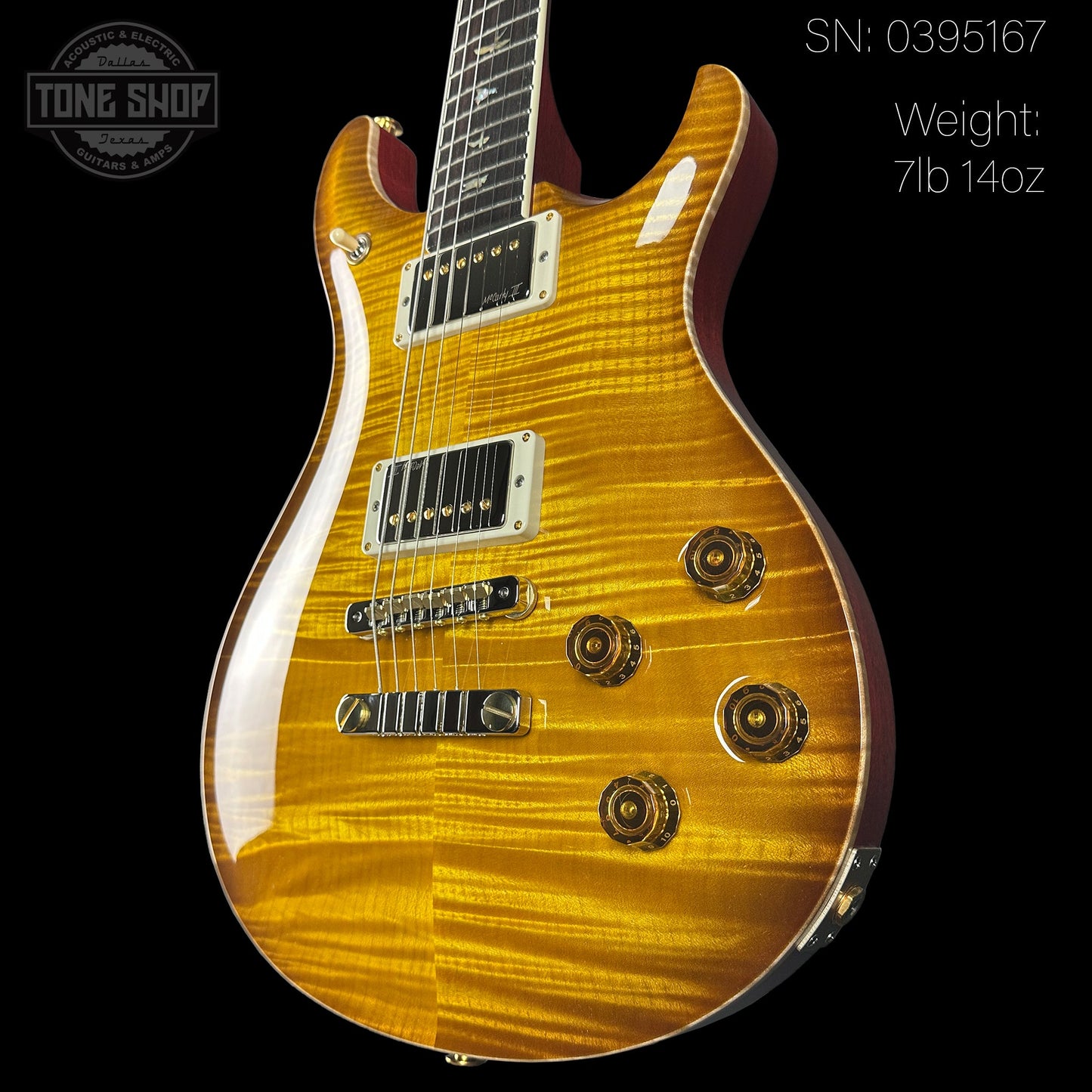 PRS McCarty 594 10 Top McCarty Sunburst w/case