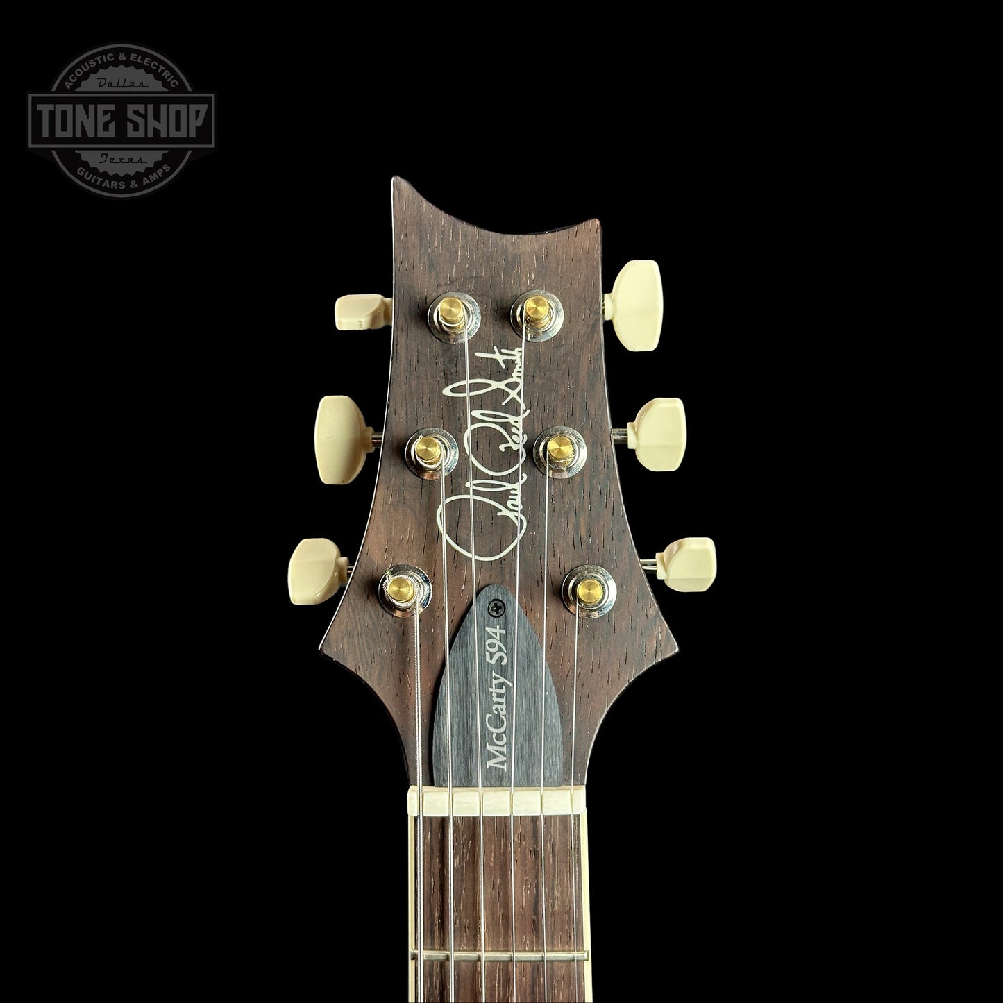 PRS Wood Library McCarty 594 Black Gold Sunburst 10-top Brazilian FB w/case
