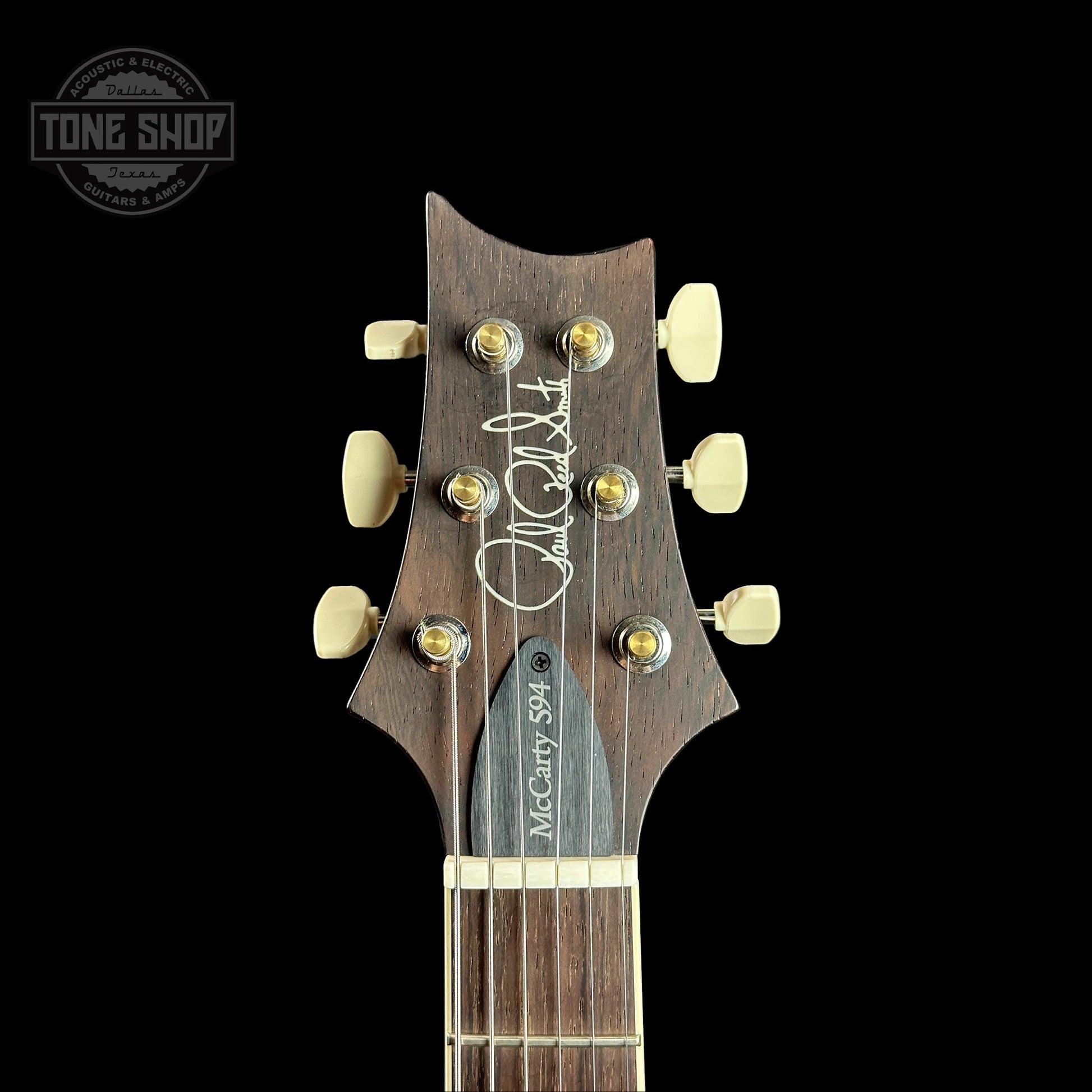 PRS Wood Library McCarty 594 Black Gold Sunburst 10-top Brazilian FB w/case