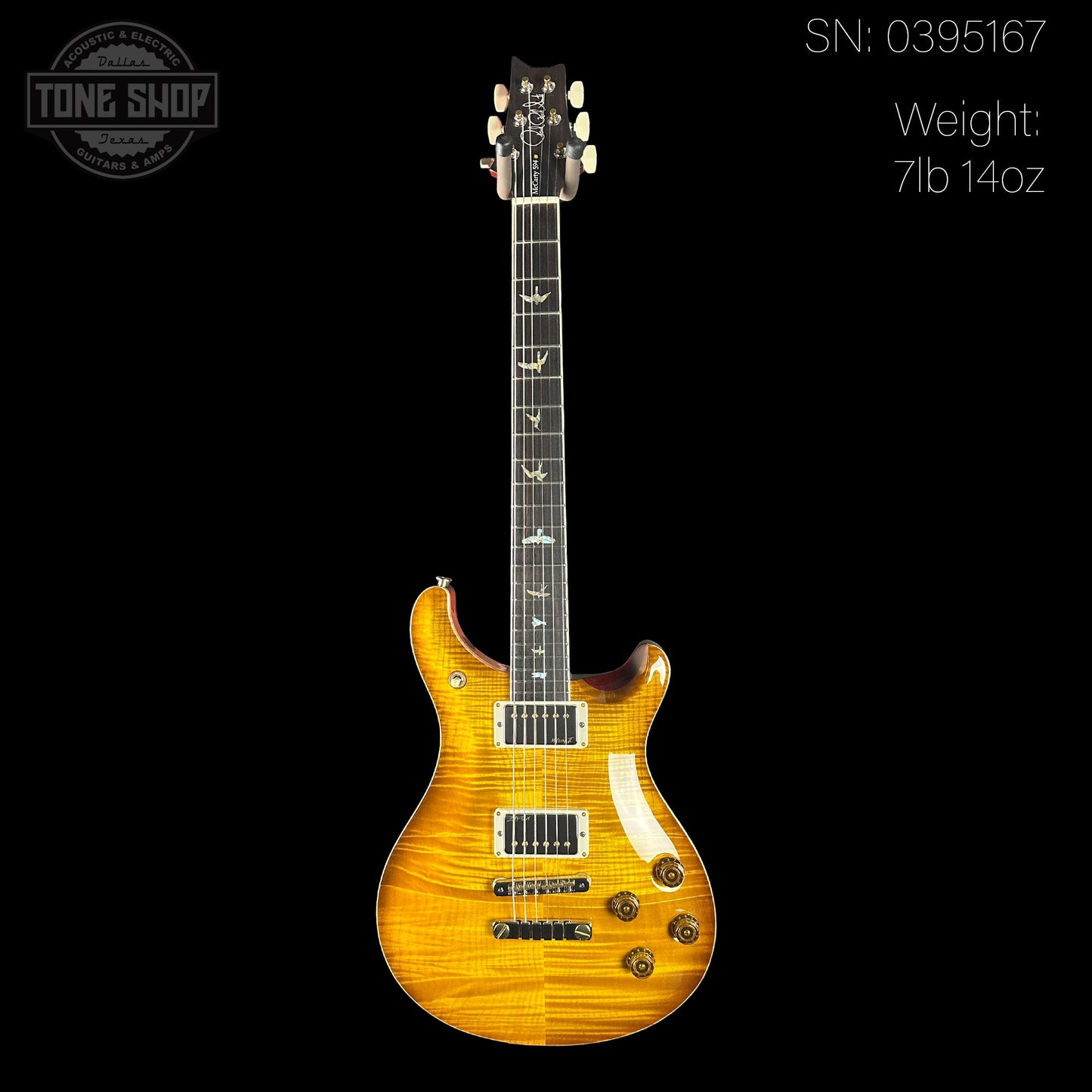 PRS McCarty 594 10 Top McCarty Sunburst w/case