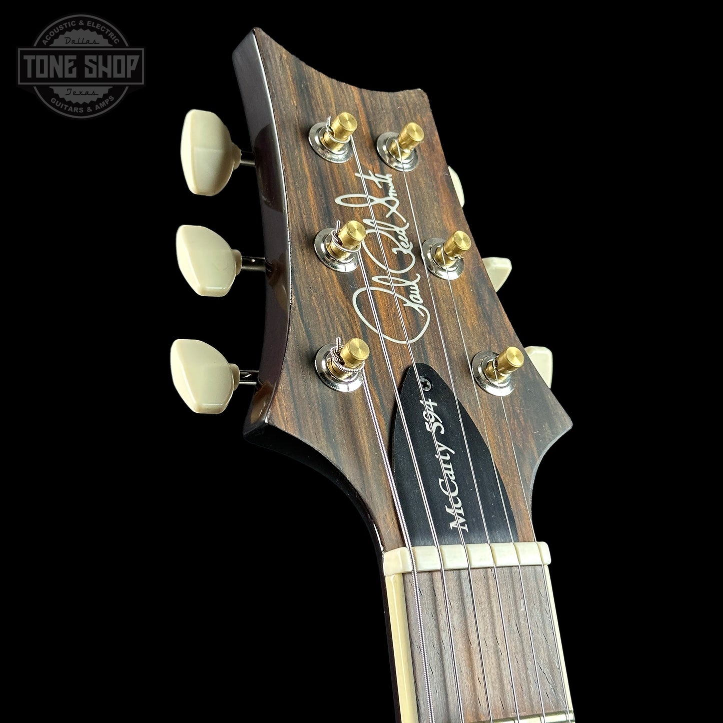 PRS Wood Library McCarty 594 10-top Quilt Black Gold Wraparound Korina w/case
