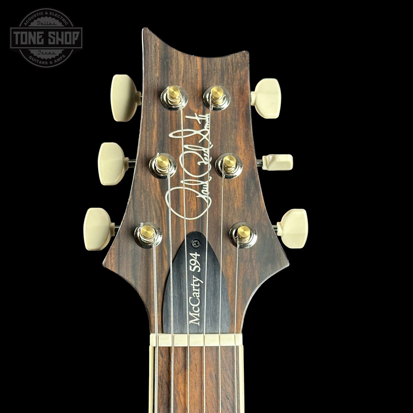 PRS Wood Library McCarty 594 10-top Quilt Black Gold Wraparound Korina w/case