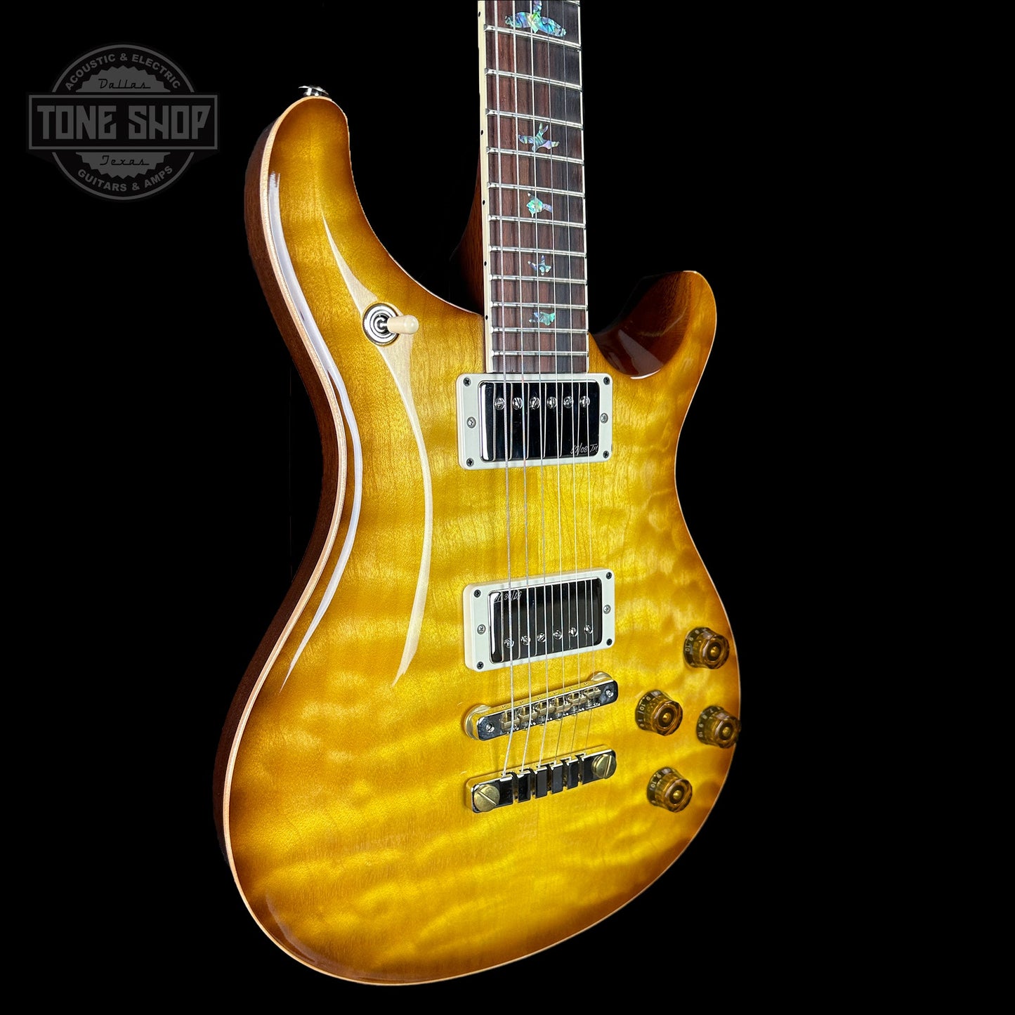 PRS Wood Library McCarty 594 10-top Quilt Livingston Lemondrop w/case