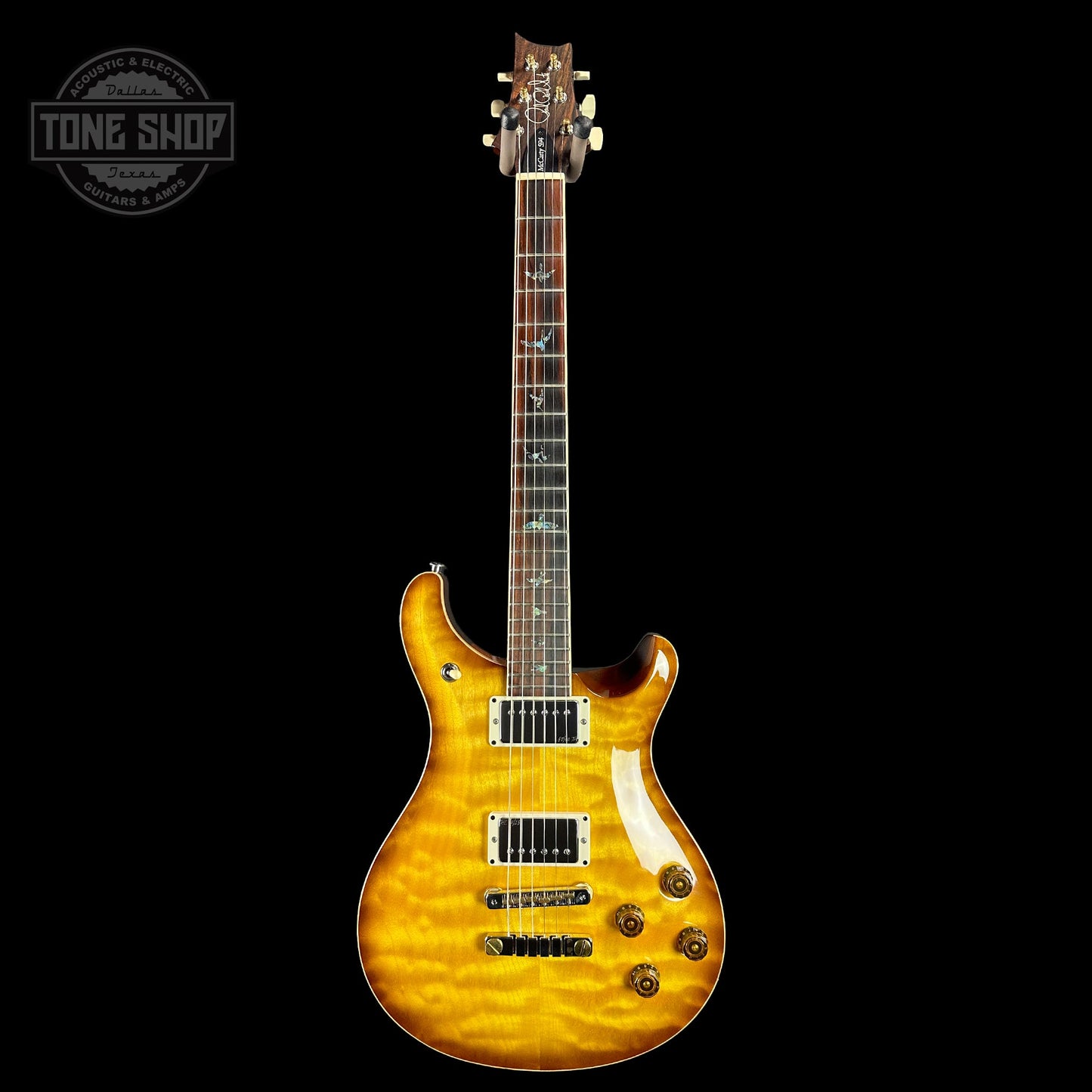 PRS Wood Library McCarty 594 10-top Quilt Livingston Lemondrop w/case