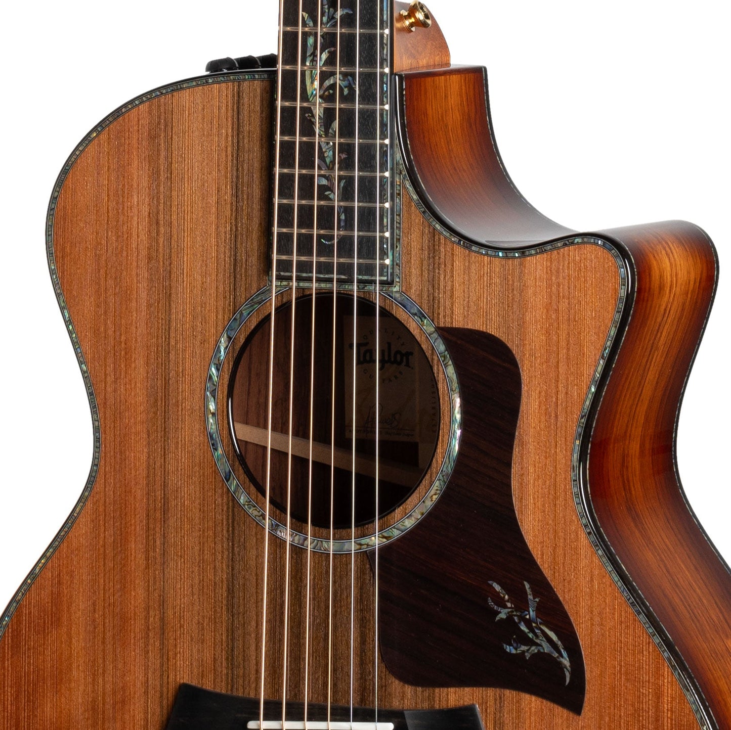 Taylor PS14ce Honduran Rosewood V-Class Acoustic Electric Guitar, Sinker Redwood