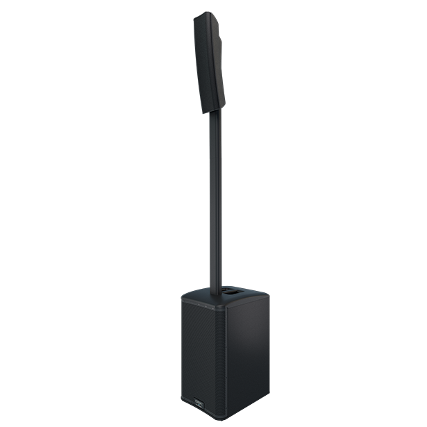 QSC KC12 3000w Active 3-Way Column Loudspeaker System - Black