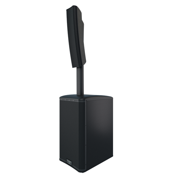 QSC KC12 3000w Active 3-Way Column Loudspeaker System - Black