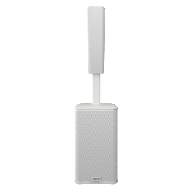 QSC KC12 3000w Active 3-Way Column Loudspeaker System - White