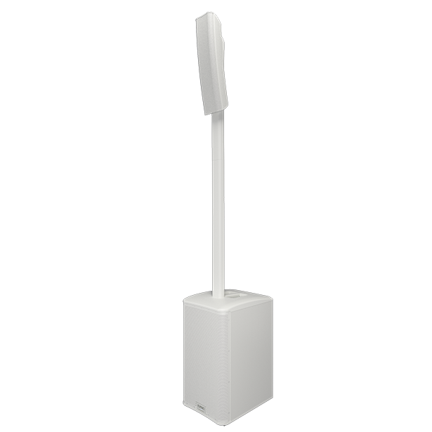 QSC KC12 3000w Active 3-Way Column Loudspeaker System - White