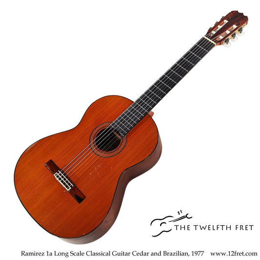 Ramirez 1a Long Scale Classical Guitar Cedar and Brazilian, 1977  [USED]