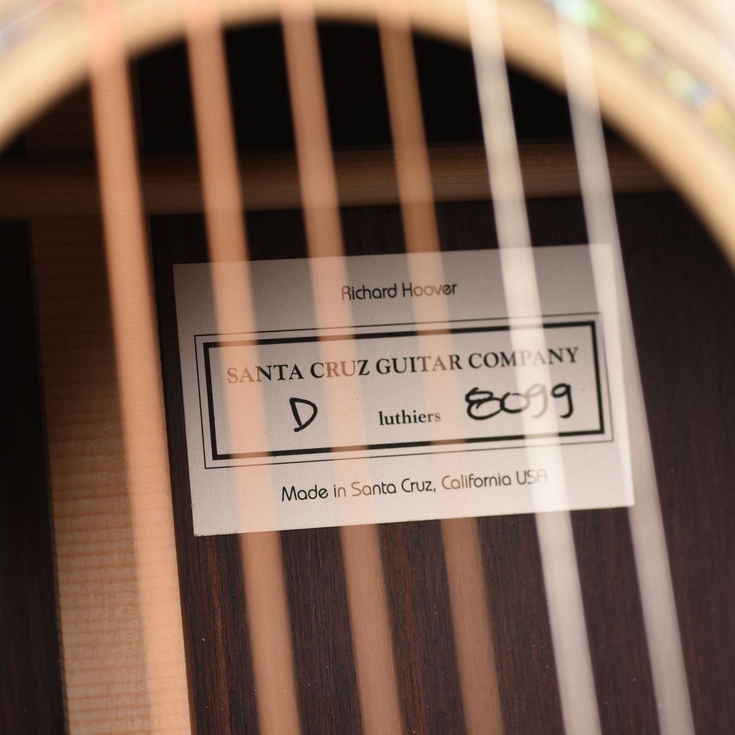 Santa Cruz D Blue Sitka Spruce/Indian Rosewood Natural