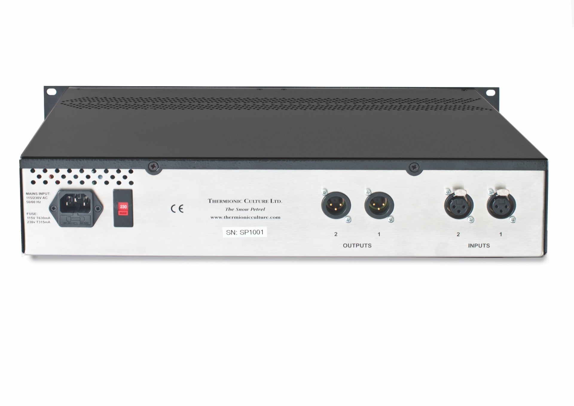 Thermionic Culture Snow Petrel 2 Channel Ribbon Mic Pre