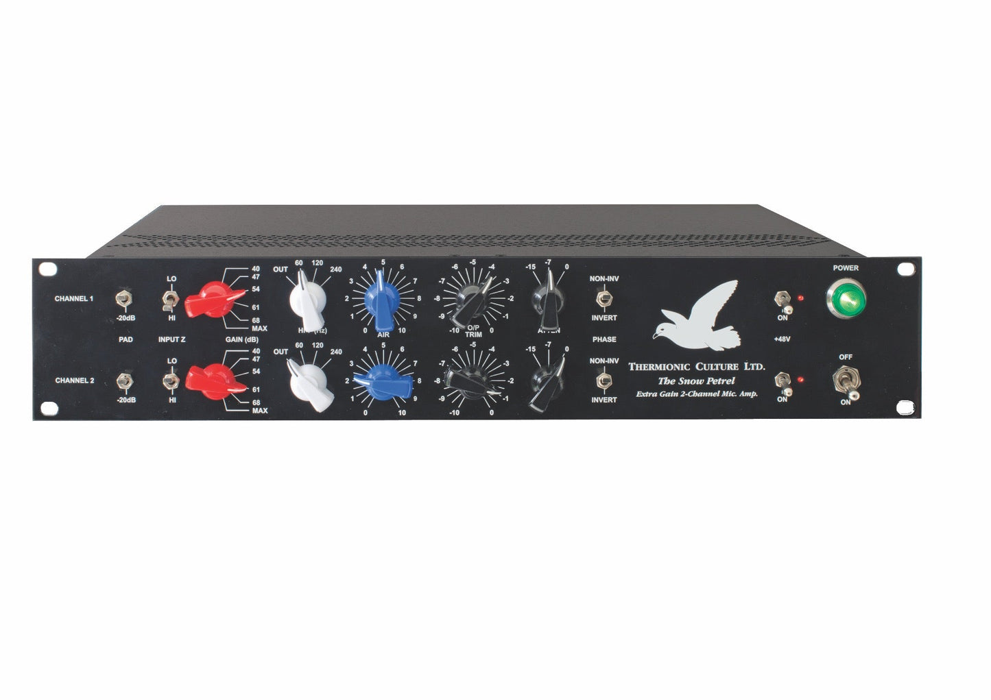 Thermionic Culture Snow Petrel 2 Channel Ribbon Mic Pre