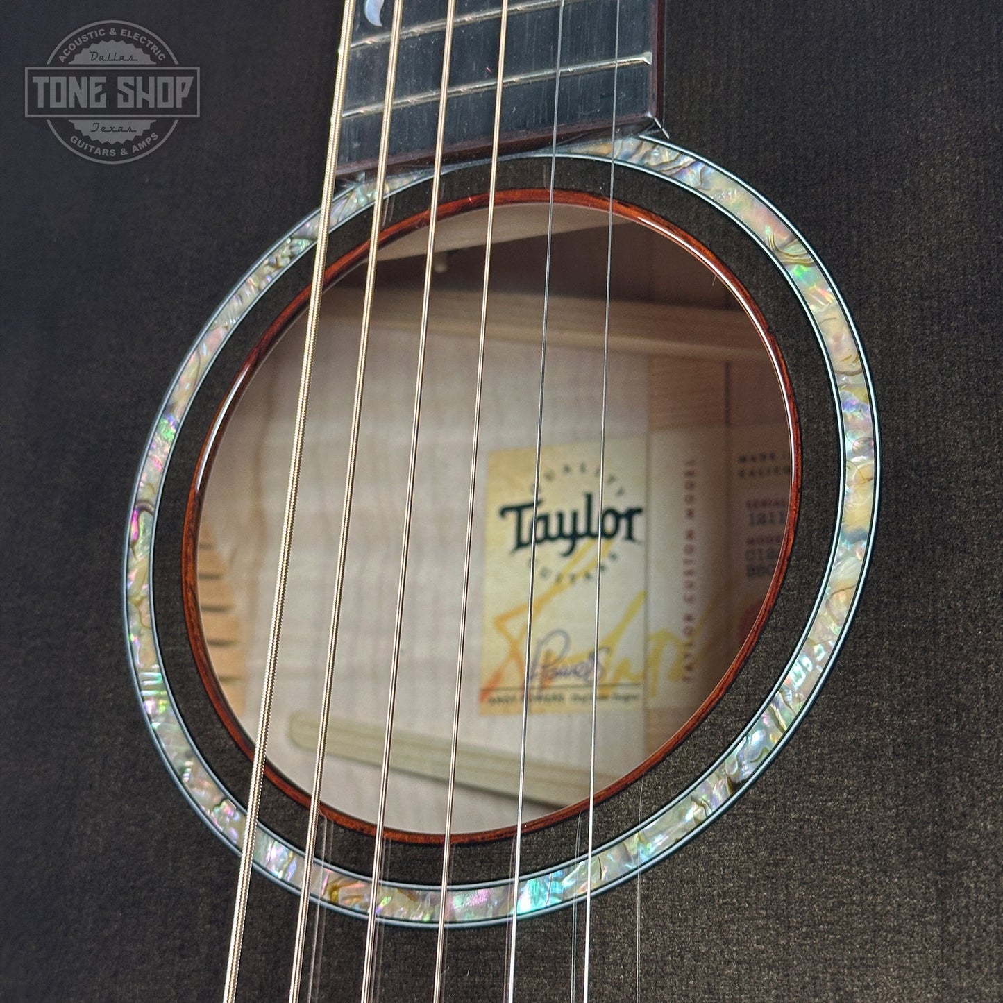 Taylor Custom Grand Concert 12-Fret Transparent Black w/case