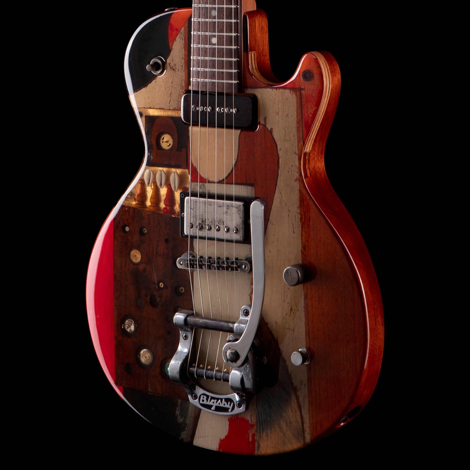 Spalt Totemguitar G2101 3 Sisters w/Pine, Mahogany, Redwood