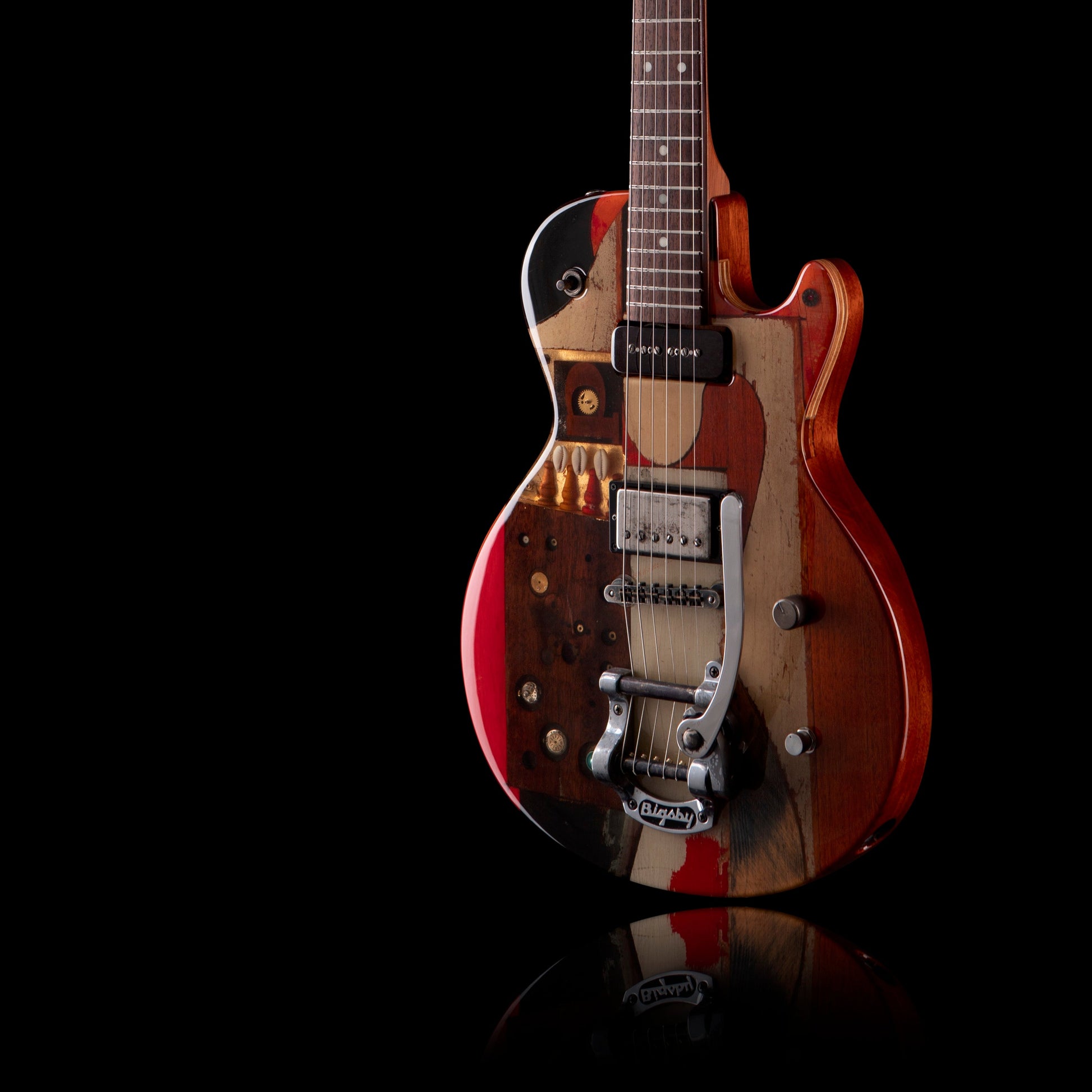 Spalt Totemguitar G2101 3 Sisters w/Pine, Mahogany, Redwood