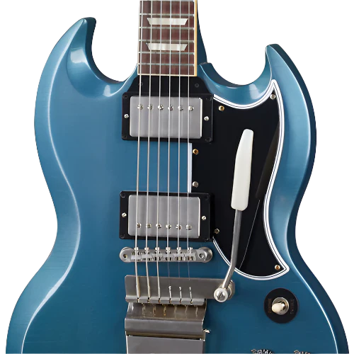 Gibson Custom 1964 SG Standard Reissue with Maestro, Ultra Light Aged, Pelham Blue