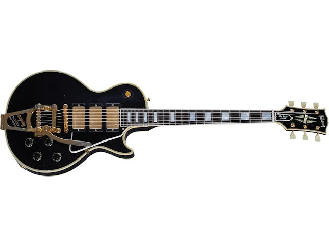 Gibson Custom 1957 Les Paul Custom Reissue 3-Pickup Bigsby, Light Aged, Ebony