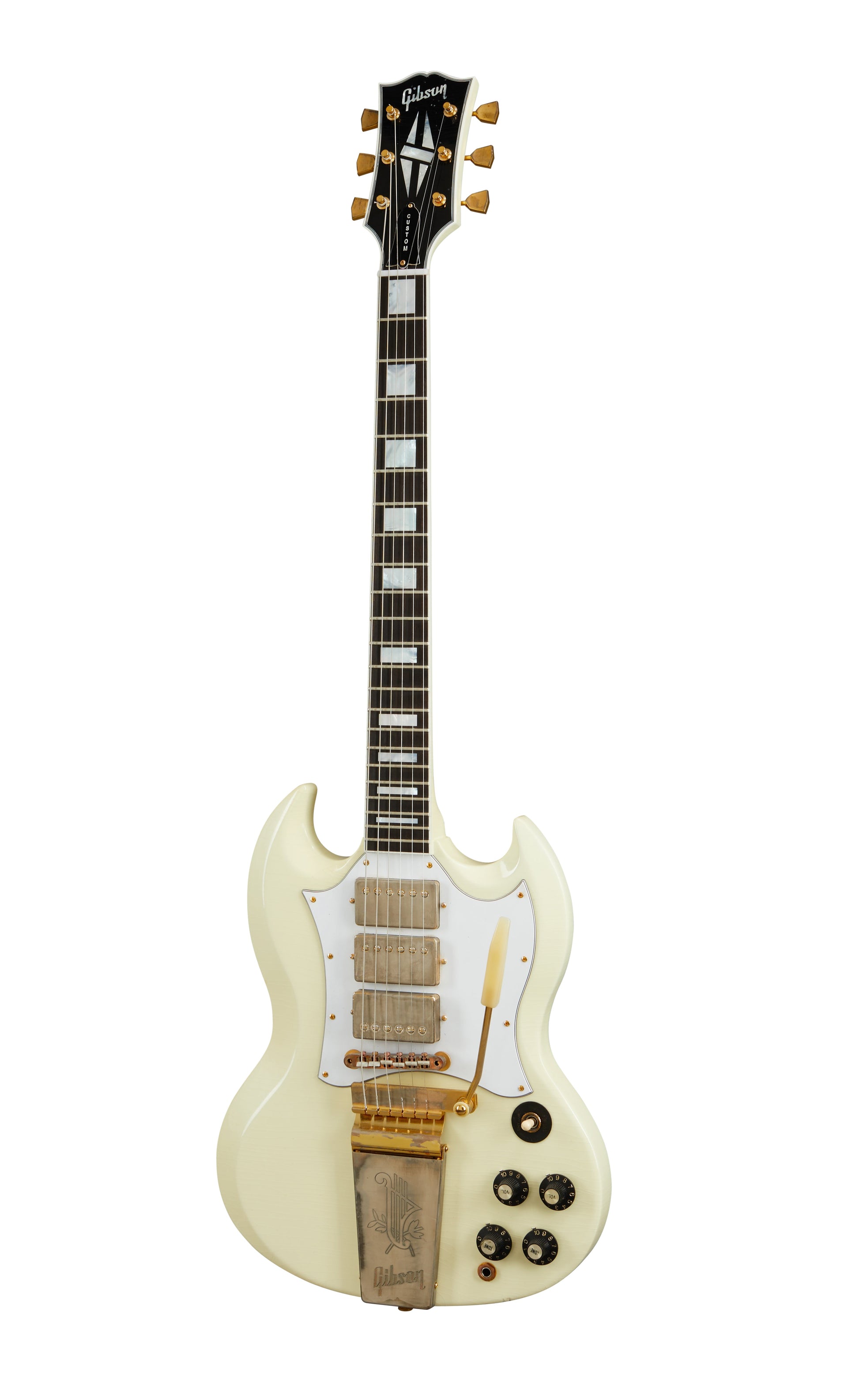 Gibson Custom Jimi Hendrix 1967 SG Custom, Aged Polaris White