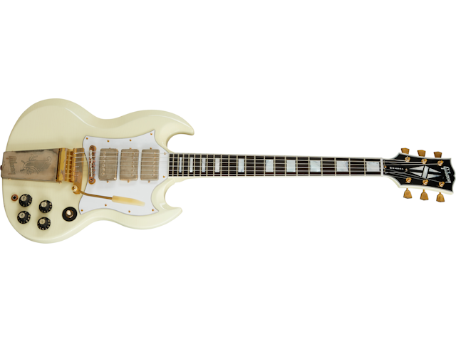 Gibson Custom Jimi Hendrix 1967 SG Custom, Aged Polaris White