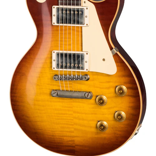 Gibson Custom 60th Anniversary 1959 Les Paul Standard, Cherry Teaburst (Brown/Pink Lifton Reissue 5-Latch Case Included)