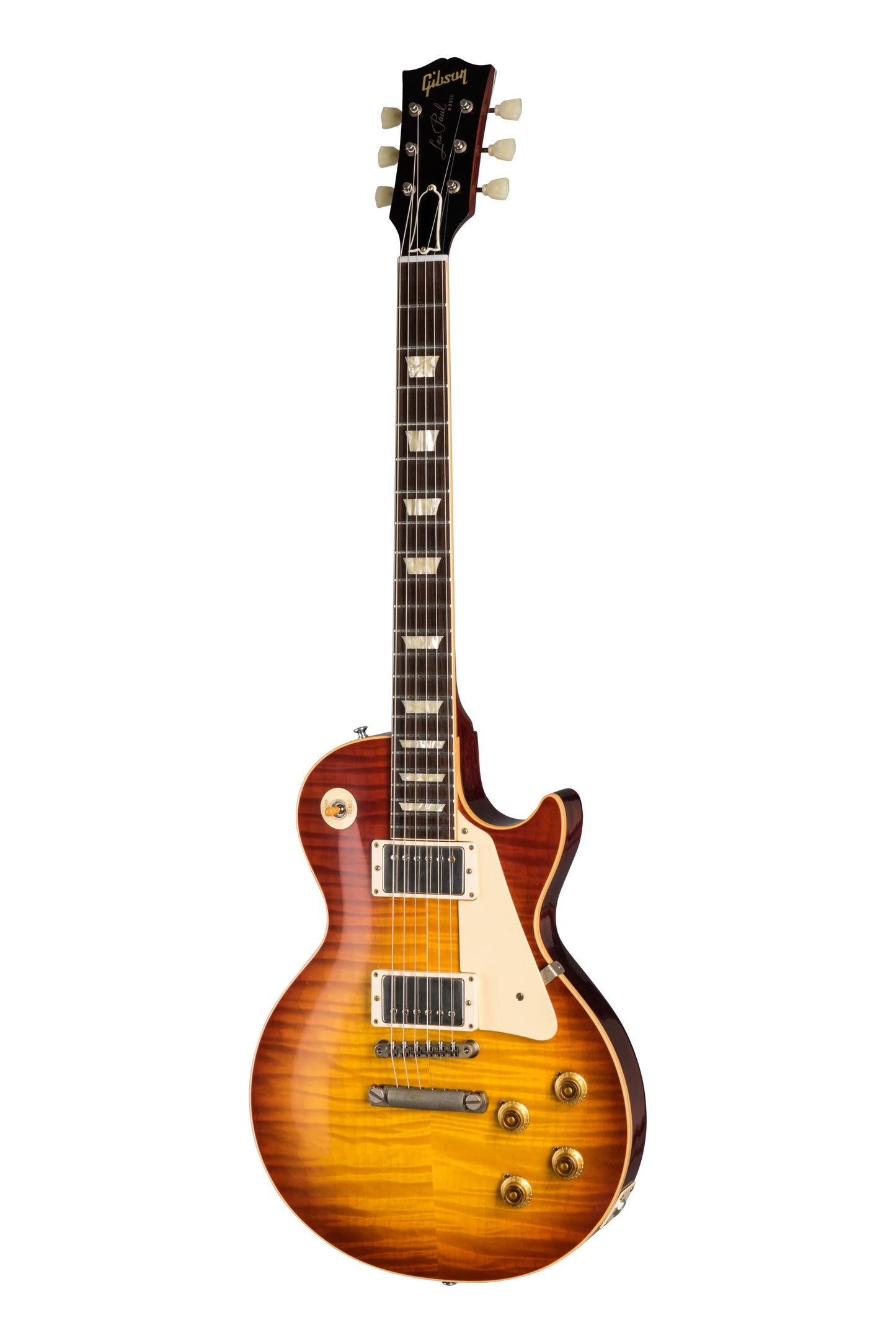 Gibson Custom 60th Anniversary 1959 Les Paul Standard, Sunrise Teaburst (Brown/Pink Lifton Reissue 5-Latch Case Included)