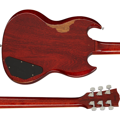 Gibson Custom Tony Iommi "Monkey" 1964 SG Special Replica, Left-Handed Aged / Signed, Left-Handed Aged/Signed