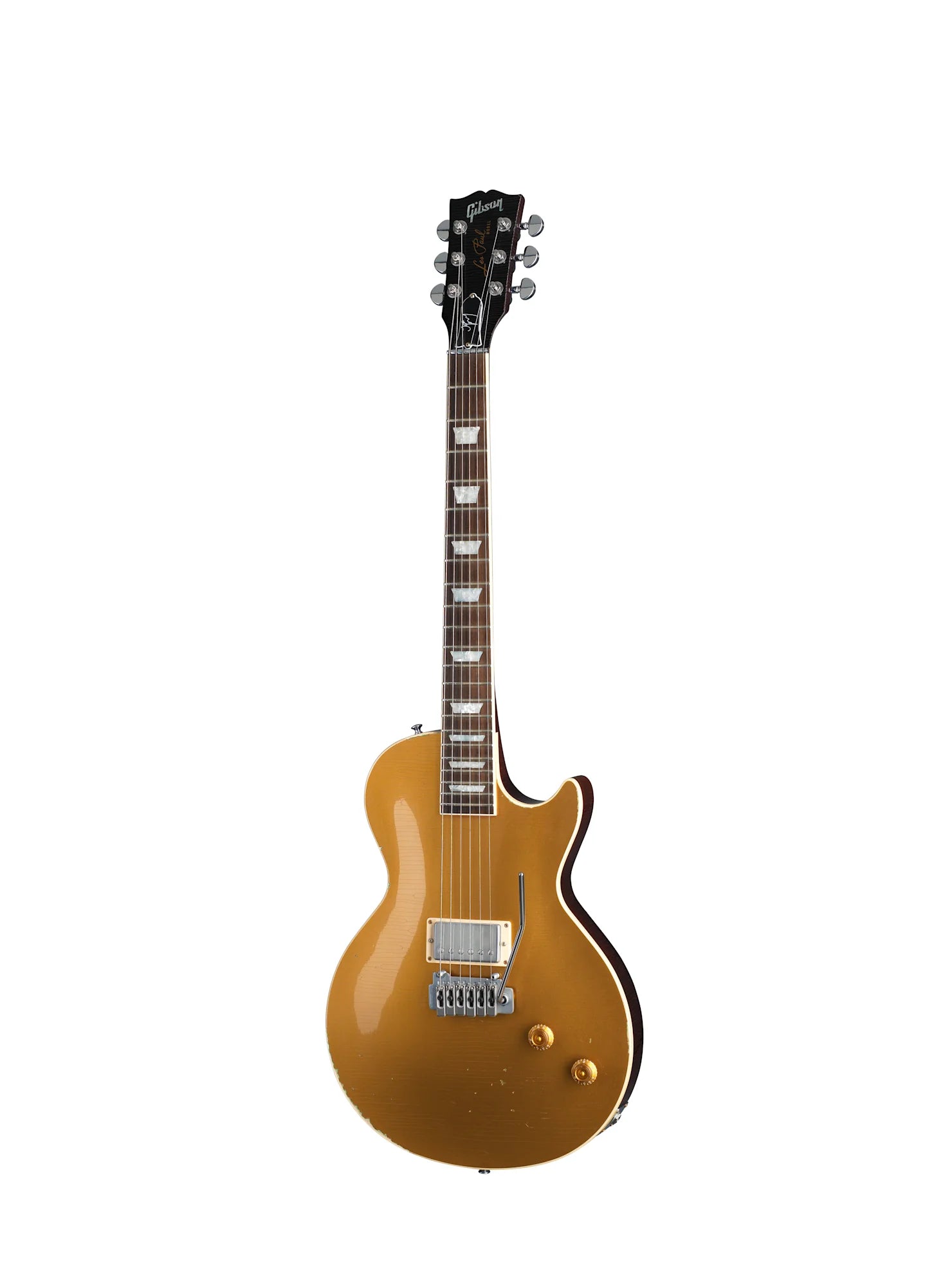 Gibson Custom Joe Perry "Gold Rush" Les Paul Axcess - Signed, Aged Antique Gold (Aged Brown/Pink Reissue 5-Latch Case Included), Signed/Aged Antique Gold