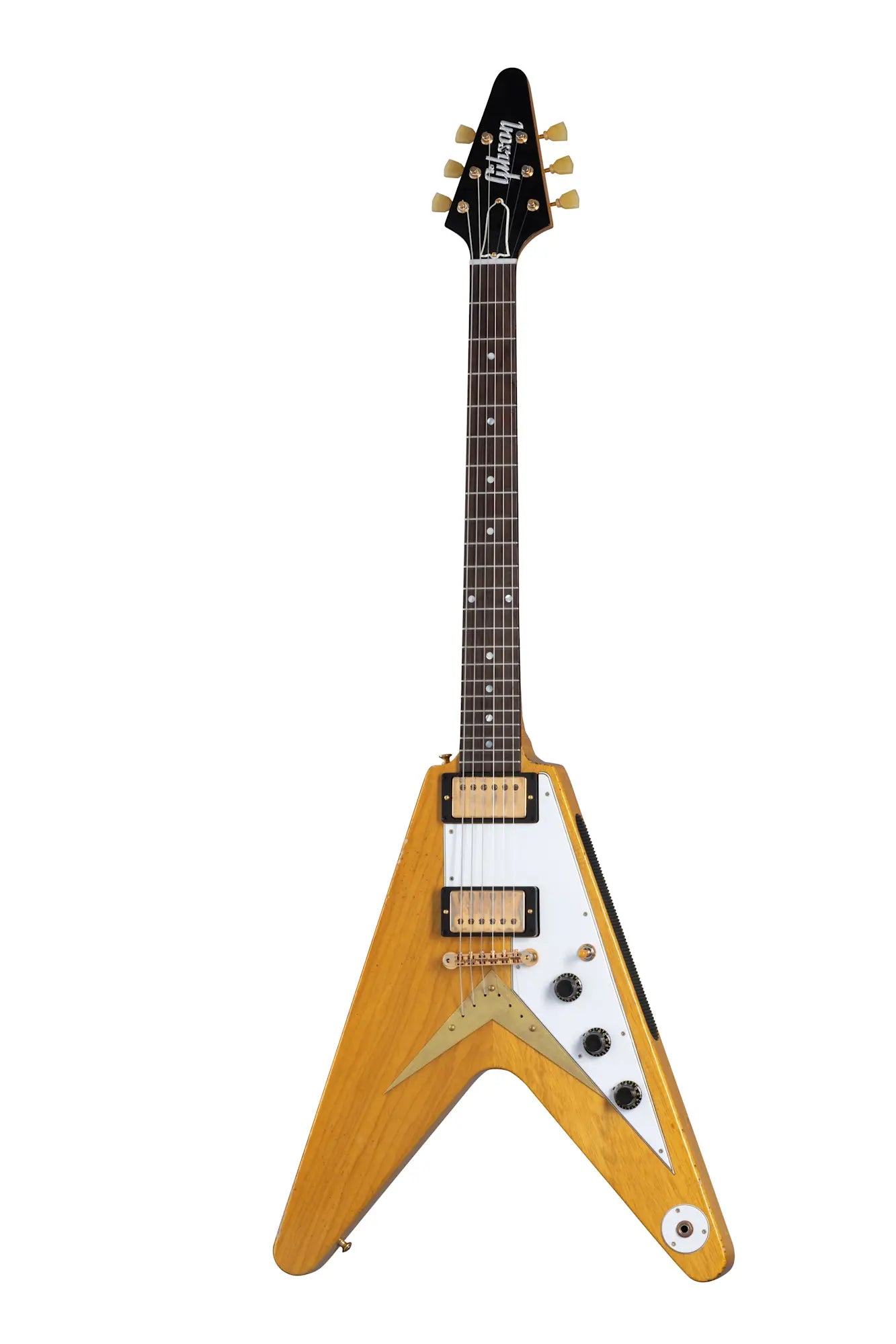 Gibson Custom 58 Korina Flying V Brazilian Rosewood Fingerboard, Aged Natural
