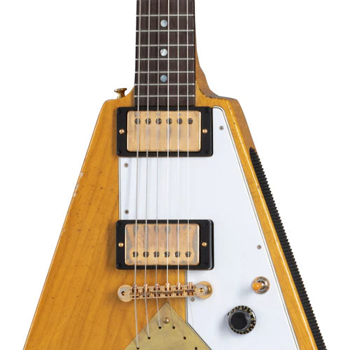 Gibson Custom 58 Korina Flying V Brazilian Rosewood Fingerboard, Aged Natural
