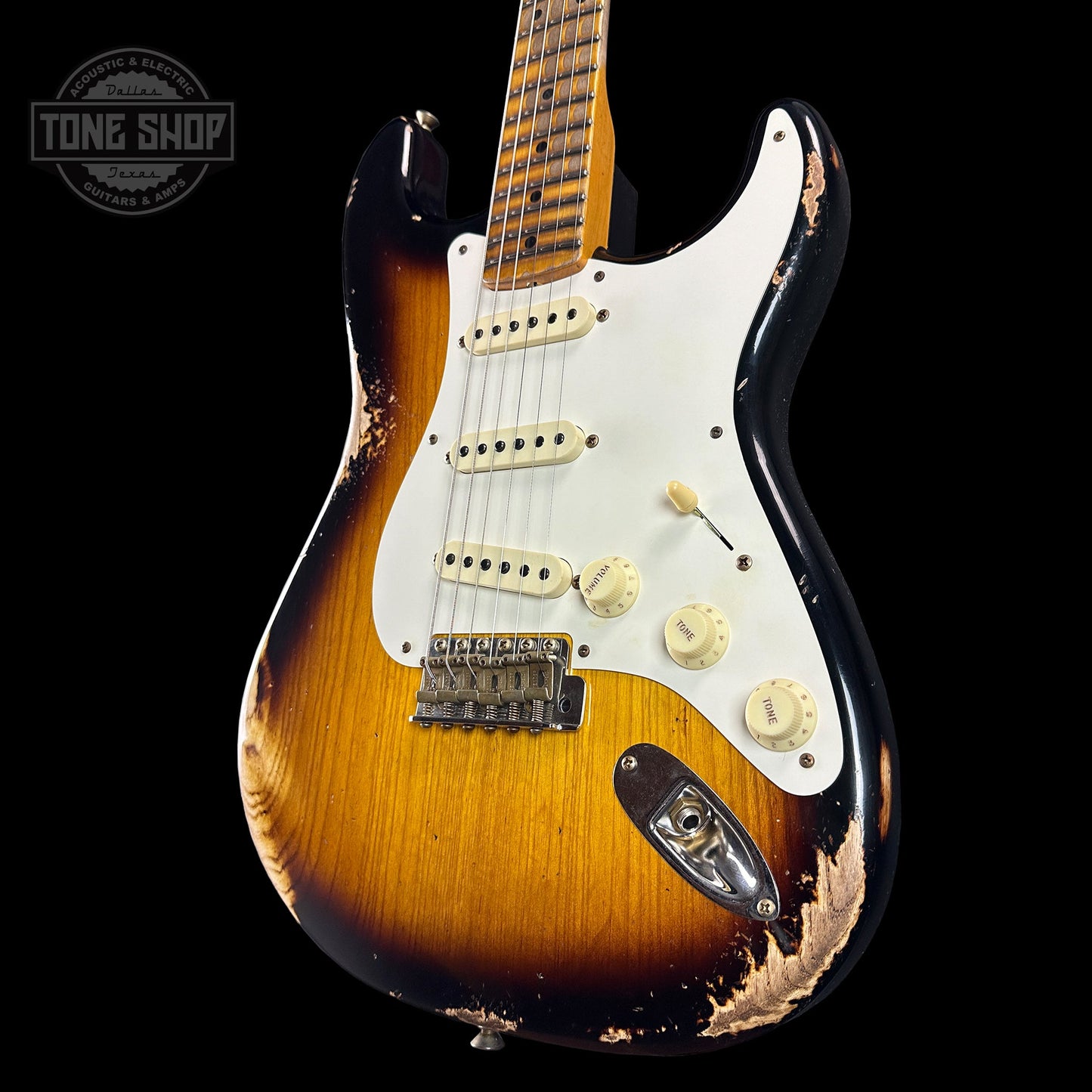 Fender Custom Shop Time Machine '57 Strat Heavy Relic Faded Aged 2 Color Sunburst w/case