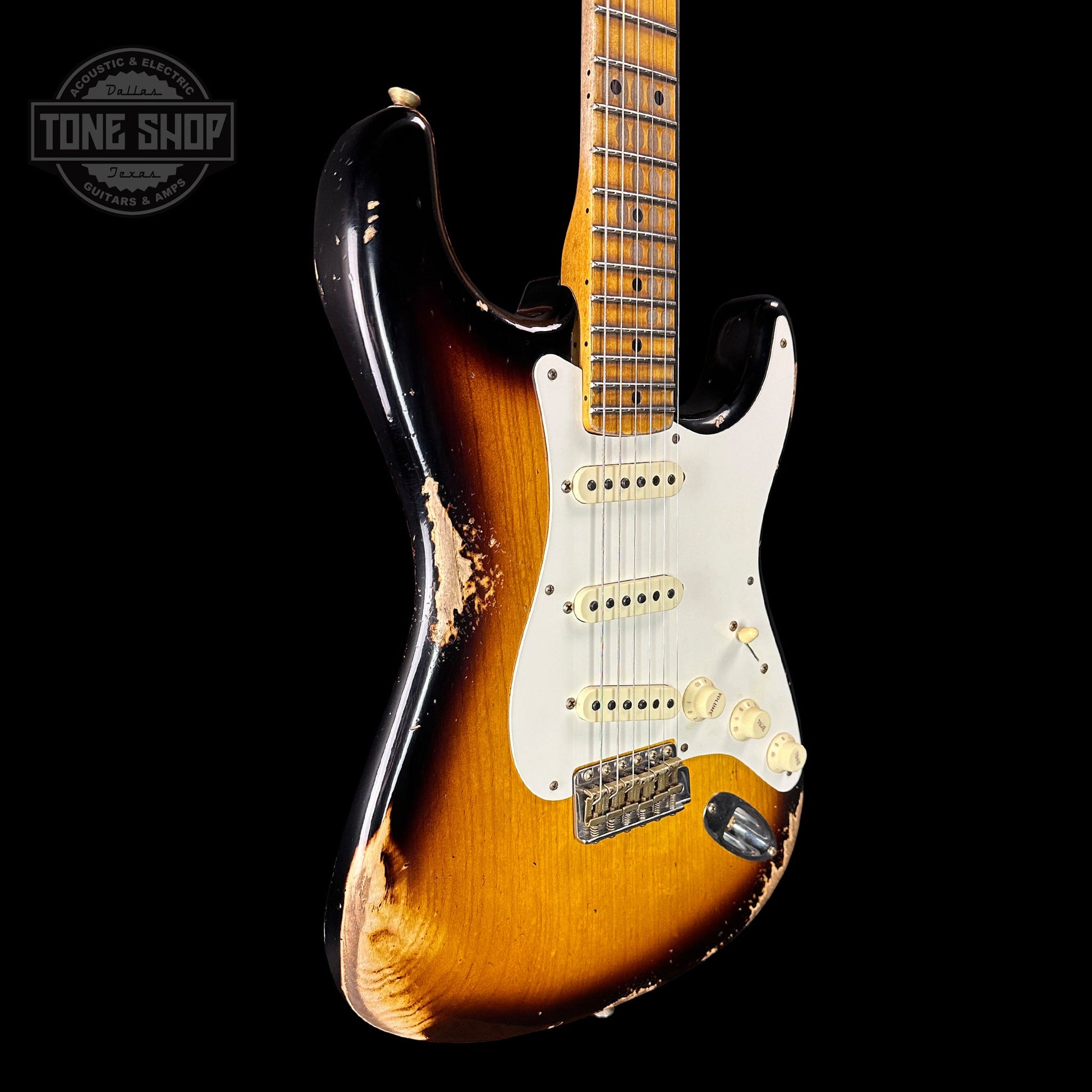 Fender Custom Shop Time Machine '57 Strat Heavy Relic Faded Aged 2 Color Sunburst w/case