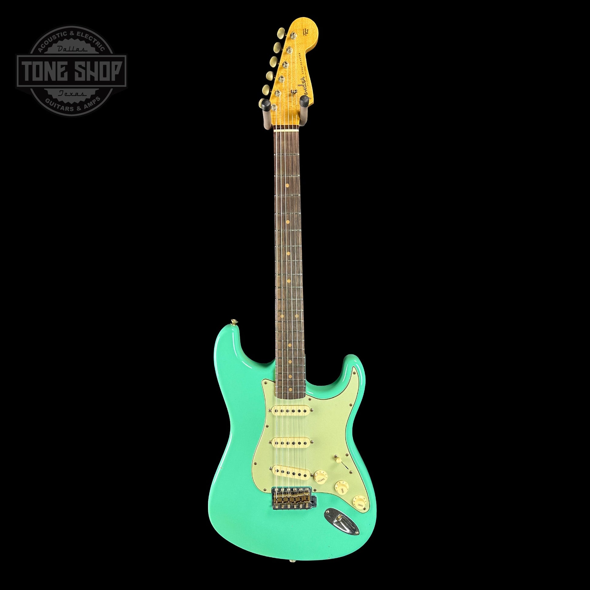 Fender Custom Shop Time Machine '59 Strat Rw Journeyman Relic Super Faded Aged Sea Foam Green w/case