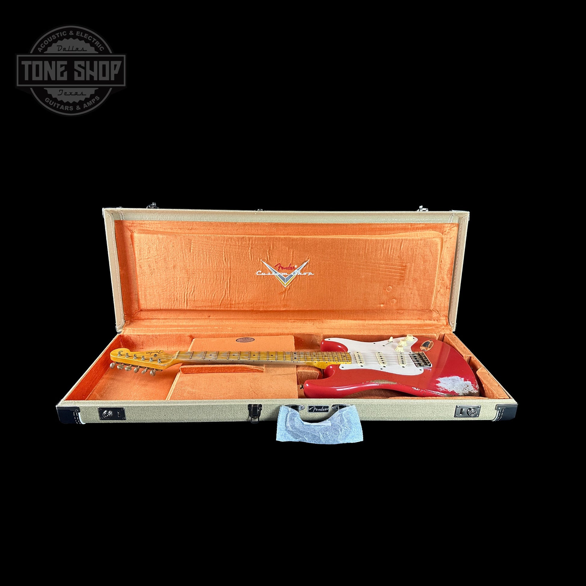 Fender Custom Shop Time Machine '57 Strat Heavy Relic Aged Fiesta Red w/case CZ582894