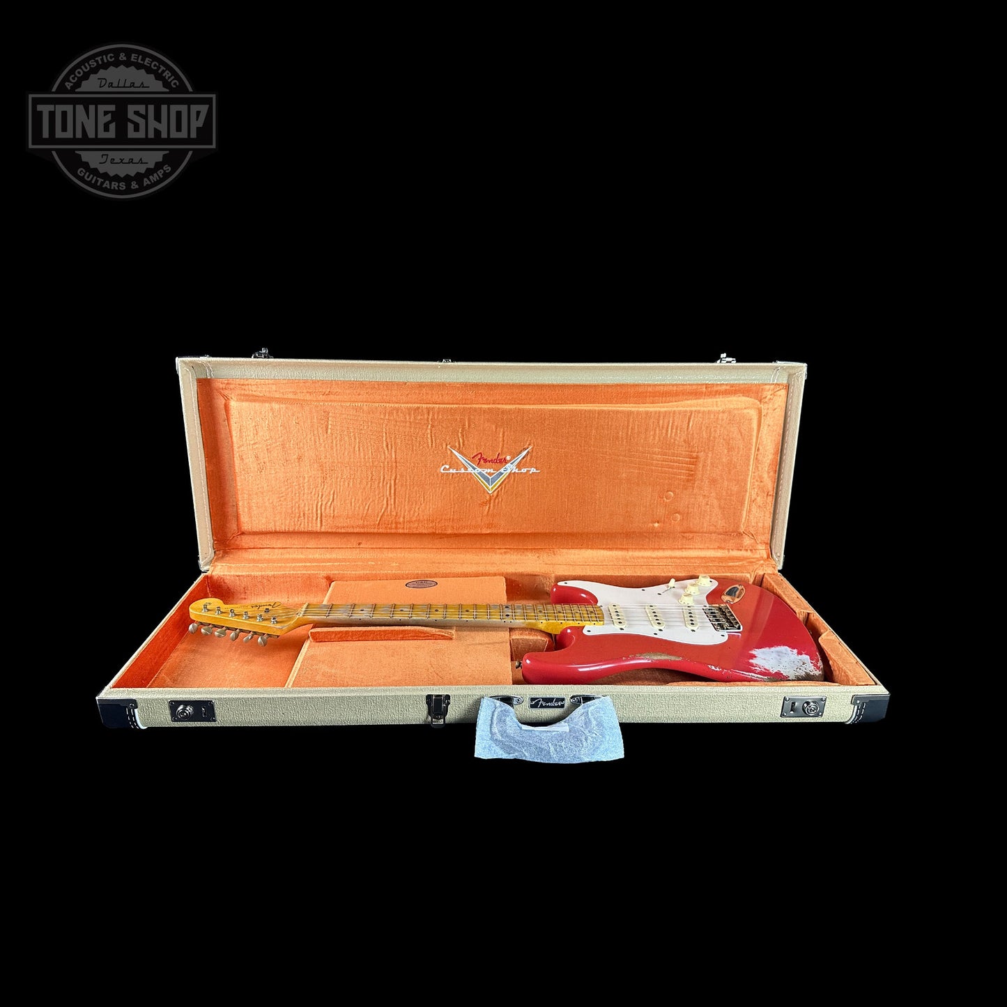 Fender Custom Shop Time Machine '57 Strat Heavy Relic Aged Fiesta Red w/case CZ582894