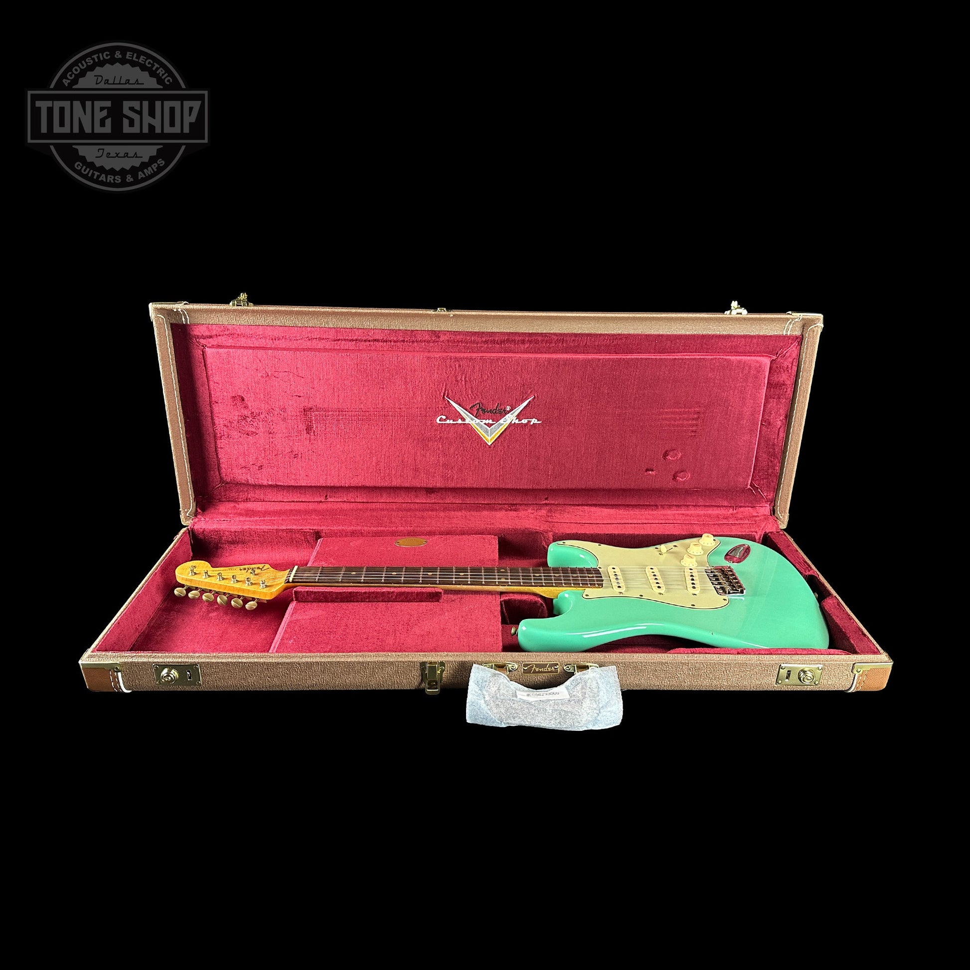 Fender Custom Shop Time Machine '59 Strat Rw Journeyman Relic Super Faded Aged Sea Foam Green w/case