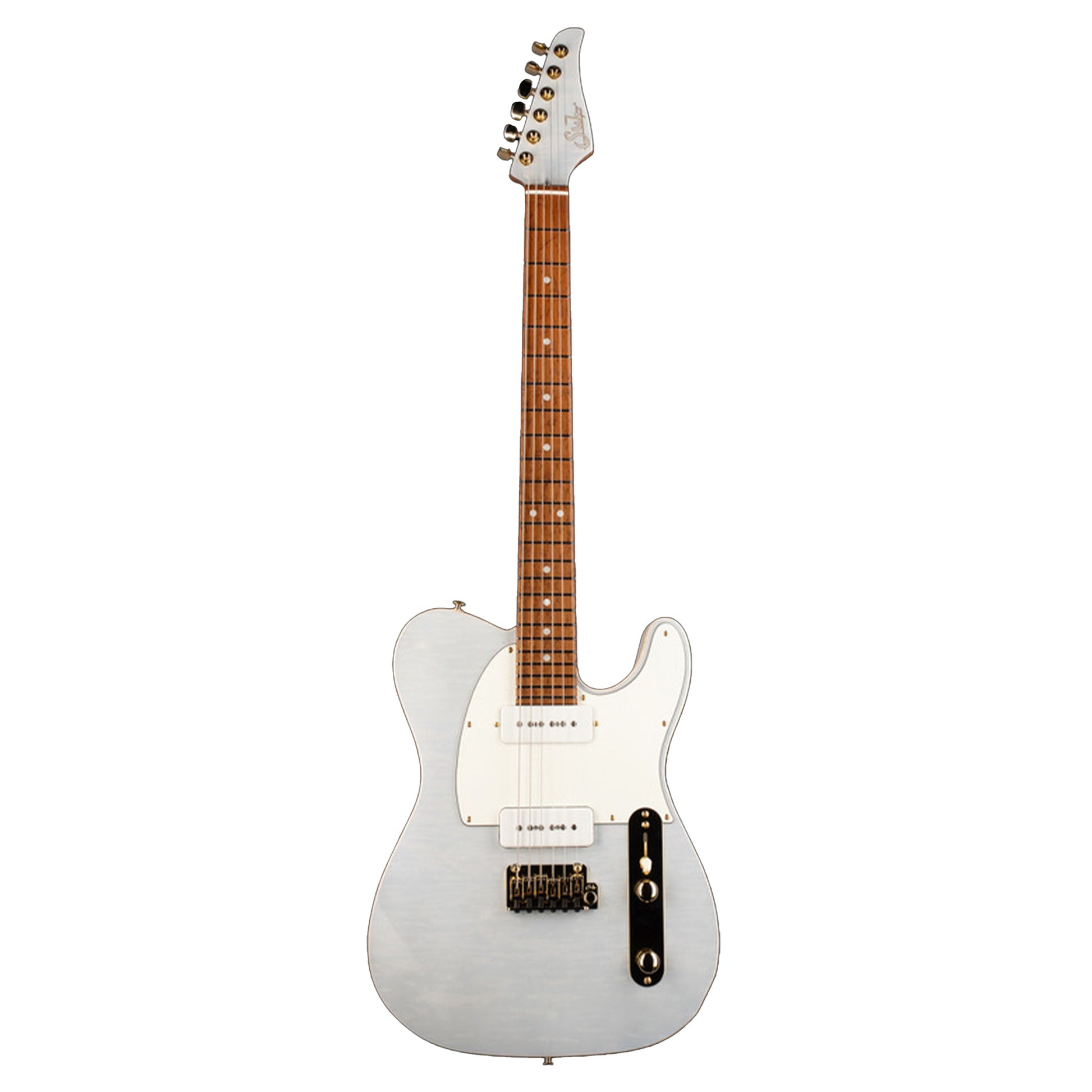 Suhr Benjamin Madden Signature Modern T w/ Quilt Maple Top Trans White