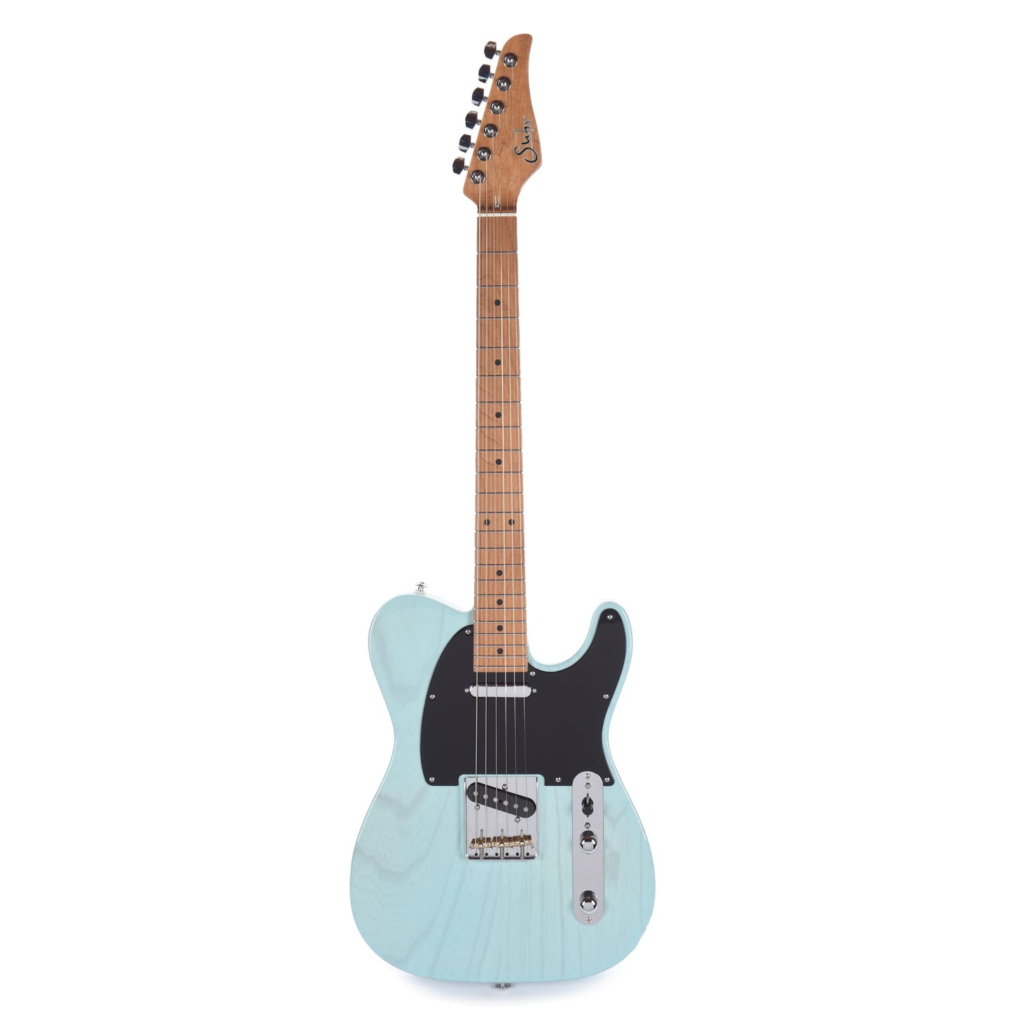 Suhr Custom Classic T Swamp Ash Trans Daphne Blue w/Roasted Maple Neck